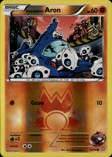 Pokémon tcg team magma - pokémon, aron