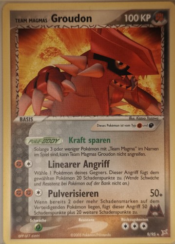 Pokémon karte team - team, magma's