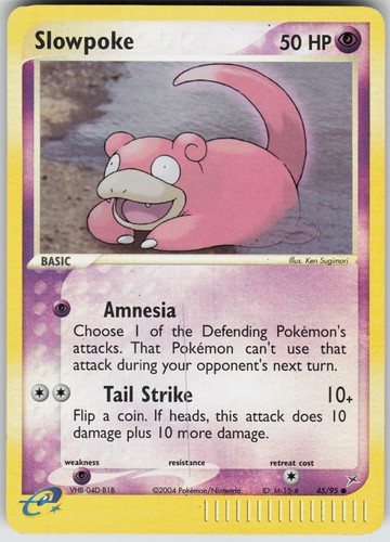 Slowpoke reverse holo team - slowpoke,
