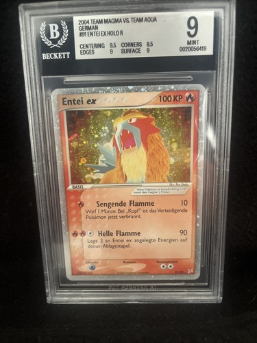 Pokemon entei holo team - entei, ex
